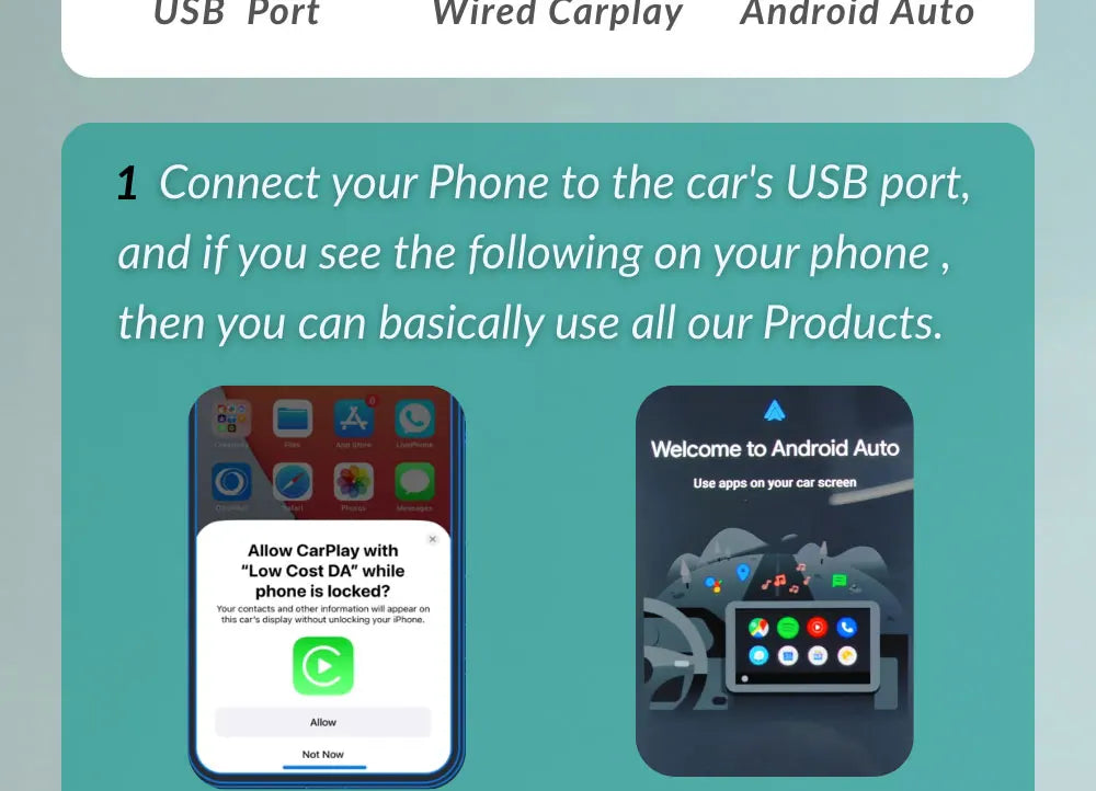 Ottocast MINI Dot Wireless CarPlay & Android Auto Adapter – WiFi 6, Plug & Play