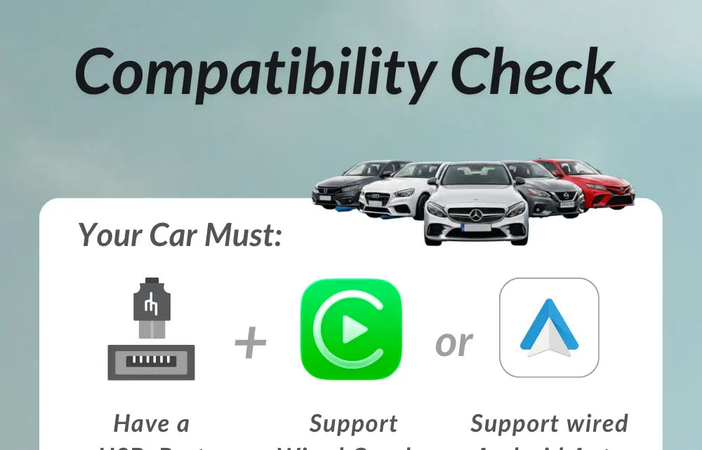 Ottocast MINI Dot Wireless CarPlay & Android Auto Adapter – WiFi 6, Plug & Play